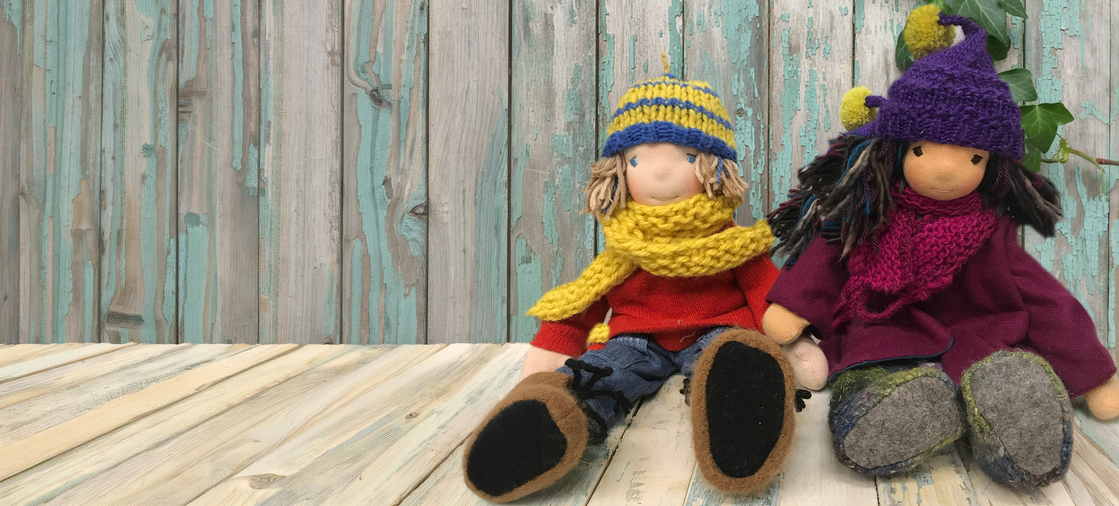 Boy and girl dolls