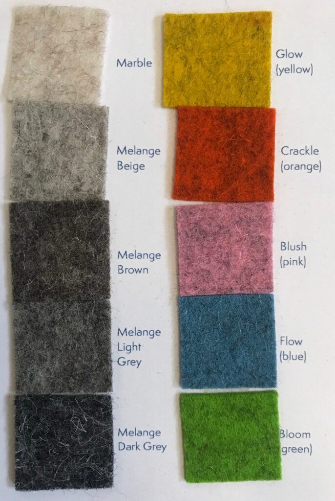 Large Sheets - Pure Wool Felt - 40 x 40cm (15.75" x 15.75") 100% Wool