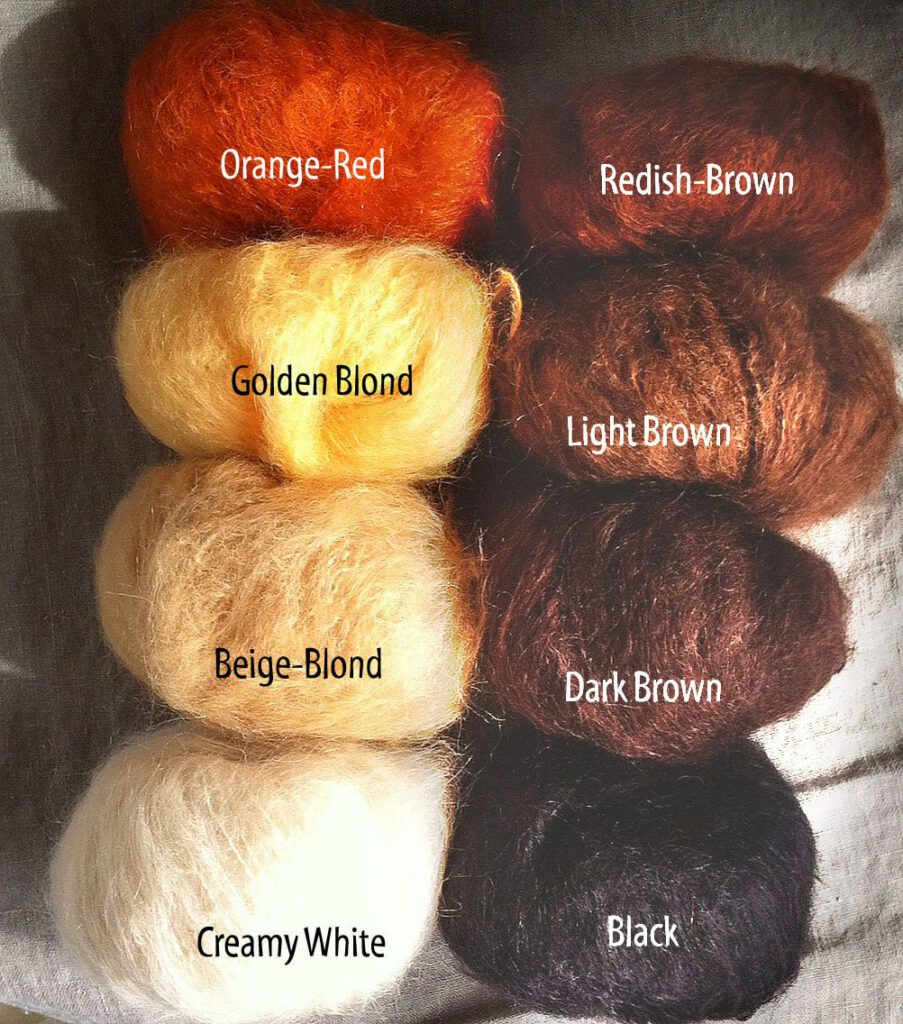Brushable Mohair for Waldorf Doll Hair, Natural Cloth Doll, Natural Crafting (50gr/1.76oz)
