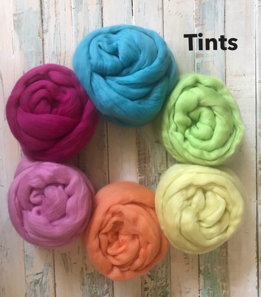 Extrafine Merino Wool Roving (Top), 18-19 Micron, 300g (10.58oz) – Tint colours