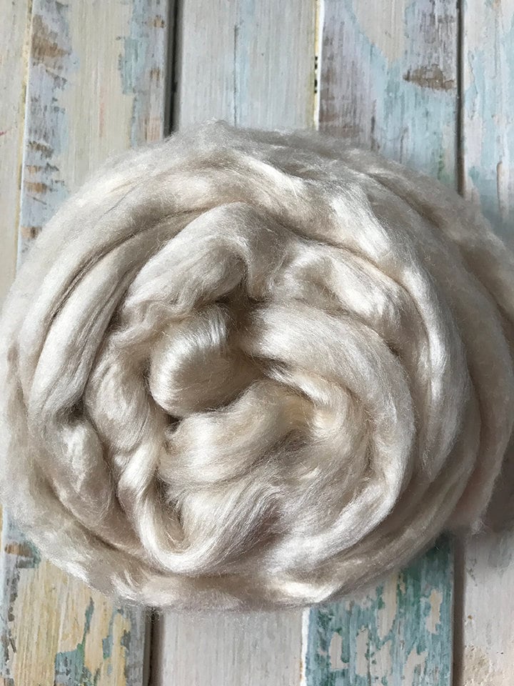 Mint Fibre – Wet Felting, Needle Felting, Spinning, Weaving Roving 50 grams (1.75oz)