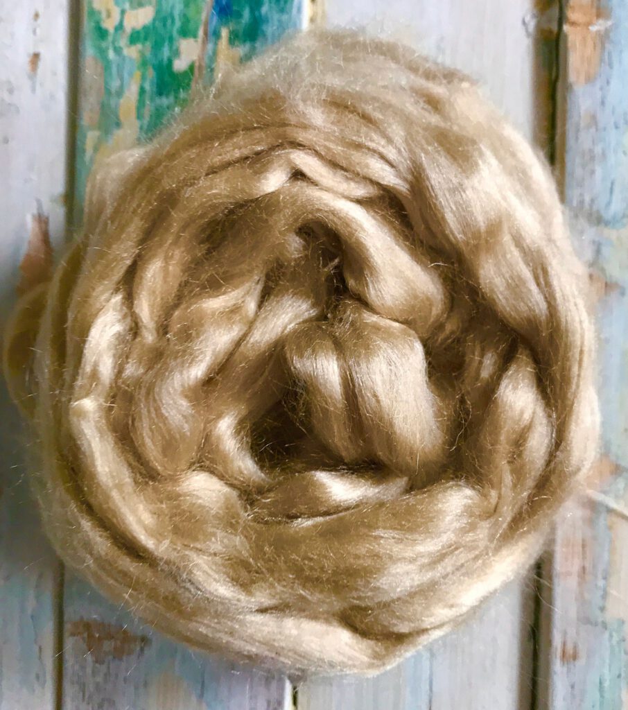 Muga Silk Roving - 100% Silk