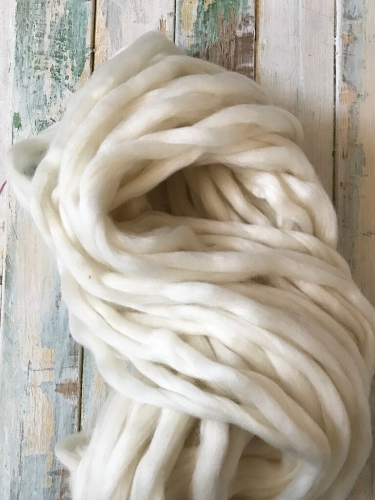 Pencil Roving – Fine Merino – 22 Micron – Undyed