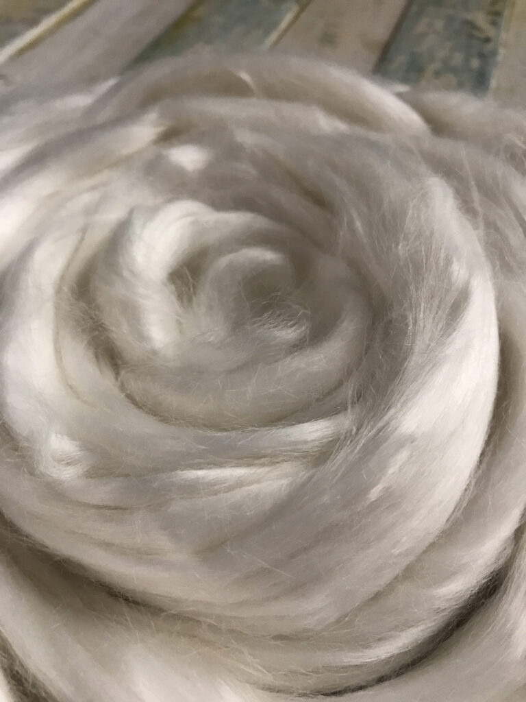 Ramie Roving -50 gr (1.76oz) un dyed- wet felting / needle felting – spinning – weaving
