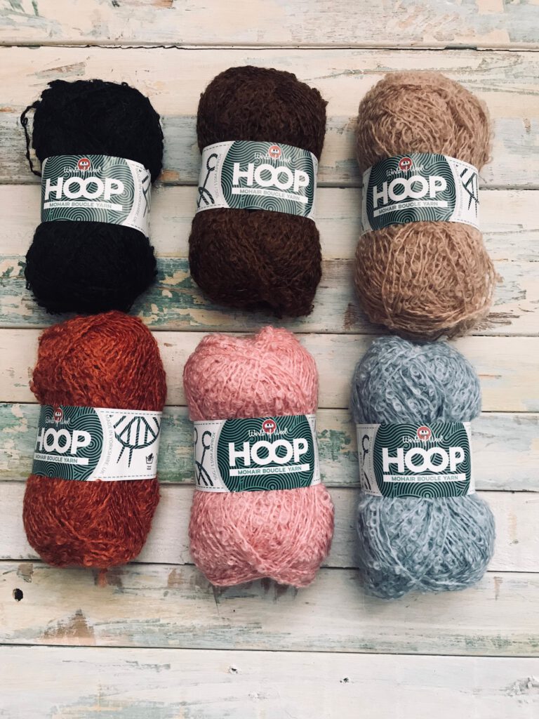 Small Loop Boucle Yarn for Doll hair, knitting, weaving, crafting