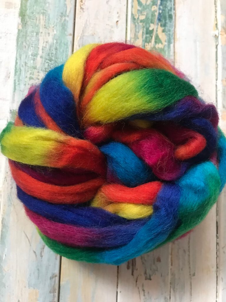 Rainbow Roving-Thin - 24 Micron - 50g (1.75oz) - 130 - Pencil Roving