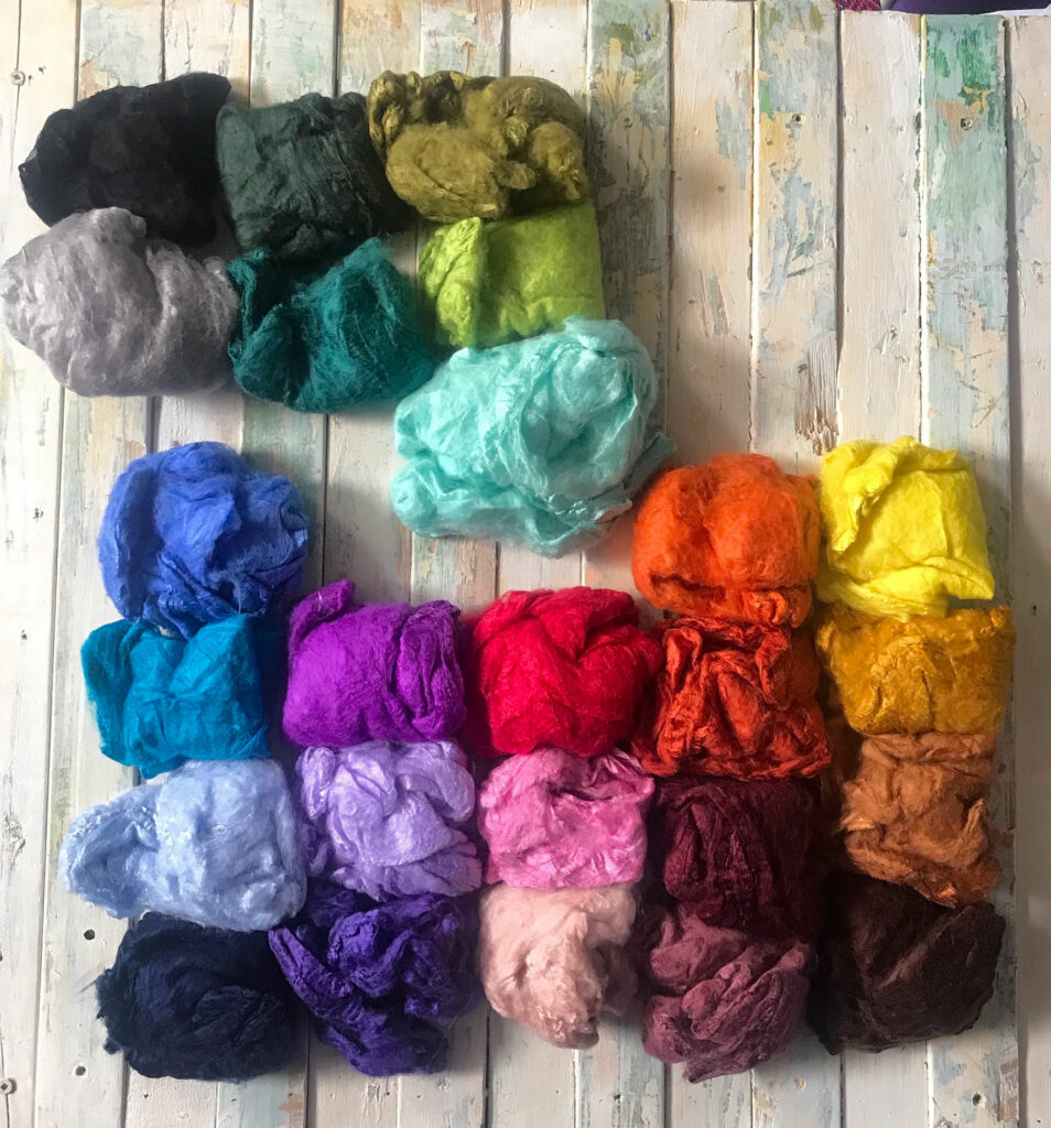 Silk Hankies - 10 grams - Wide selection of colours