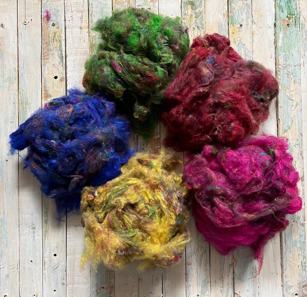 Mixed colour Pulled Silk - Silk Cloud